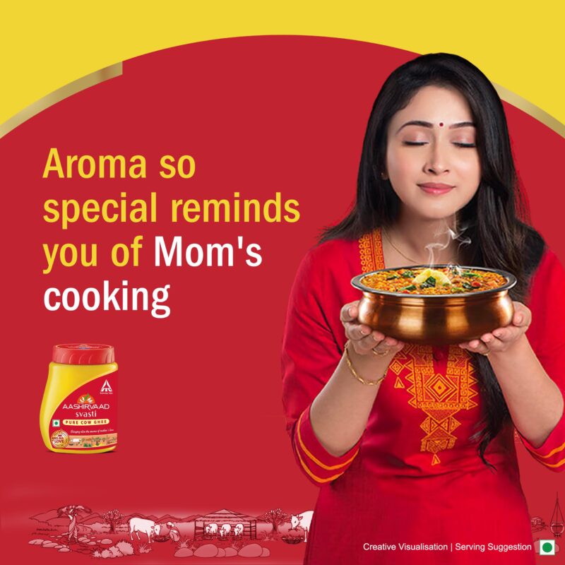Aashirvaad Svasti Pure Cow Ghee - Desi Ghee with Rich Aroma - 500mL - Image 6