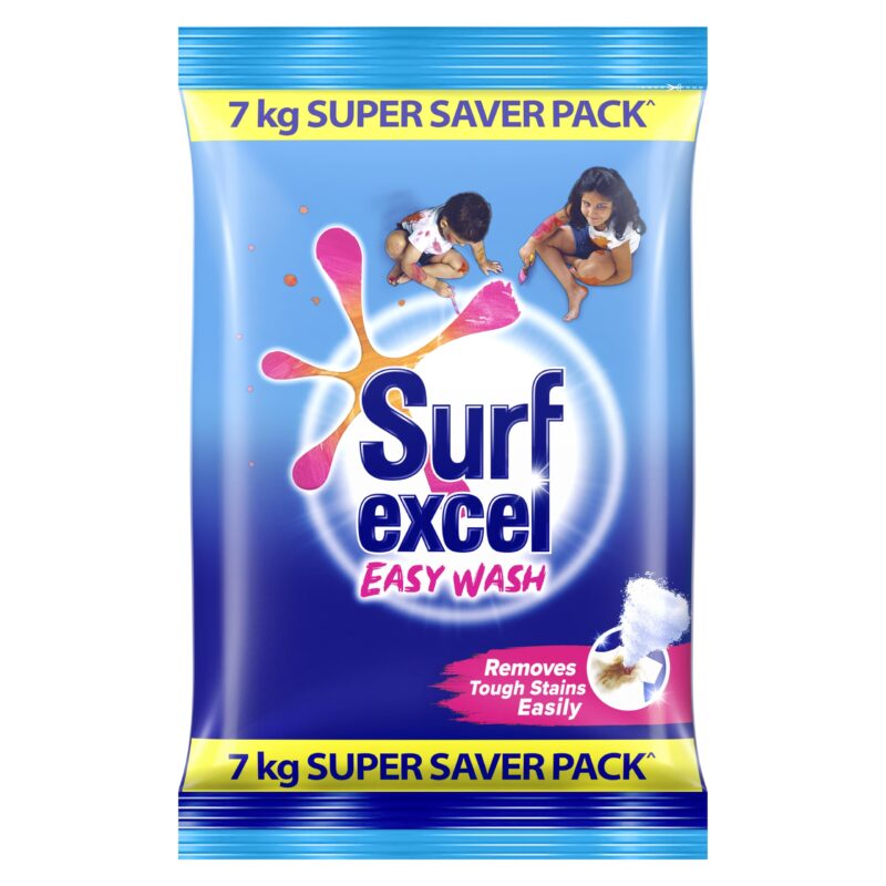 Surf Excel Easy Wash Detergent Powder7 kg | Superfine Washing Powder | Dissolves Easily & Removes Tough Stains | Suitable for all Washing Machines