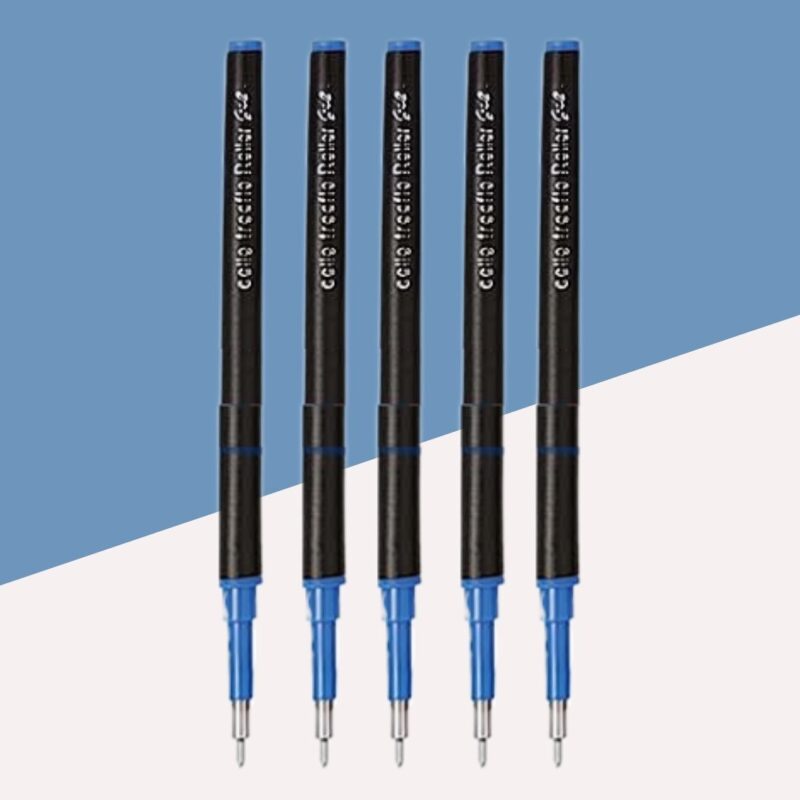 Cello Freeflo Gel Ink Roller Pen Refill – Blue ( Set of 5 )