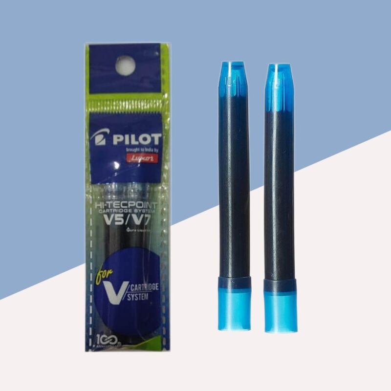 Pilot V5/V7 Ink Cartridge – Blue ( Pack of 2 )