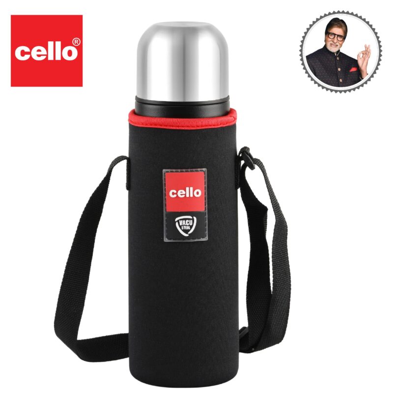 Duro Flip Flask, Vacusteel Water Bottle with Thermal Jacket, 500ml - Image 13