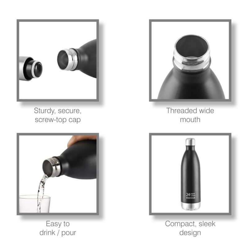 Duro Swift Flask, Vacusteel Water Bottle, 1000ml - Image 17