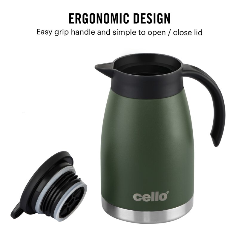 Duro Pot Double Walled Vacuum Insulated Teapot, 800ml - Image 10