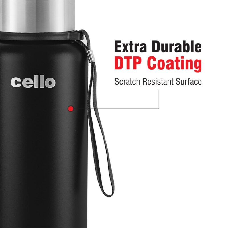 Duro Flip Flask, Vacusteel Water Bottle with Thermal Jacket - Image 23