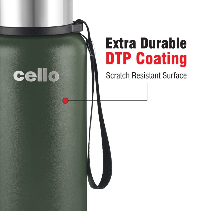 Duro Flip Flask, Vacusteel Water Bottle with Thermal Jacket - Image 24
