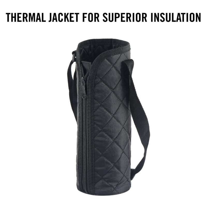 Duro Flip Flask, Vacusteel Water Bottle with Thermal Jacket - Image 40