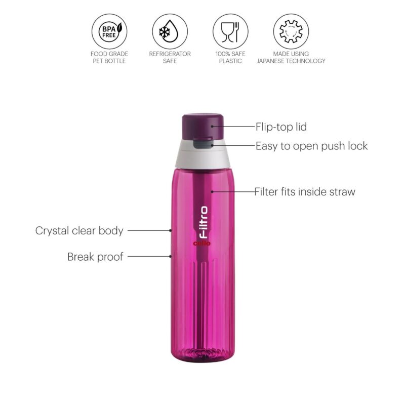 Filtro Water Bottle With Activated Carbon Filter, 1000ml - Image 11