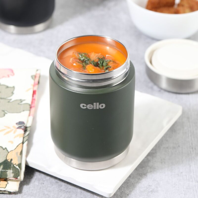 Green|Duro Supee Flask, Insulated Soup Jar, 400ml / 400ml