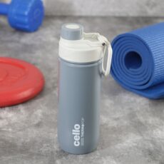 Grey|Pop Hot & Cold Stainless Steel Kids Water Bottle, 600ml / 600ml