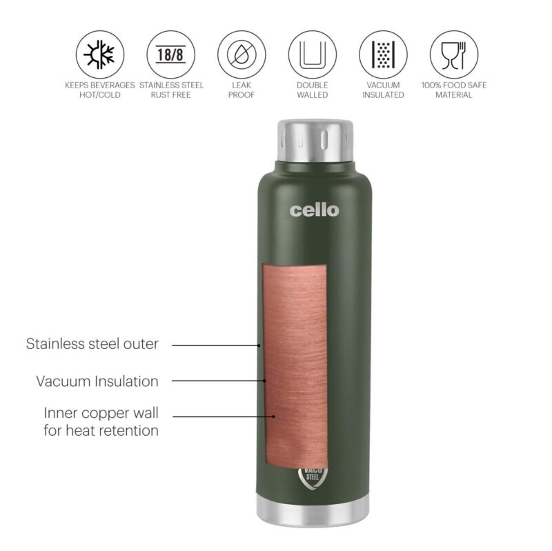 Duro Top Flask, Vacusteel Water Bottle - Image 26