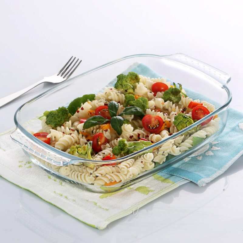 Clear|Giacinta Rectangle Glass Baking Dish, 2000ml / 2000ml