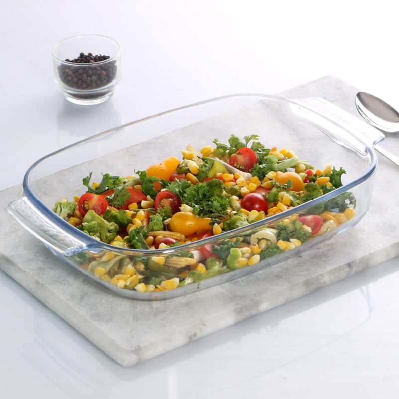 Clear|Giacinta Rectangle Glass Baking Dish, 2700ml / 2700ml