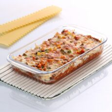 Clear|Dahlia Rectangle Glass Baking Dish, 1100ml / 1100ml