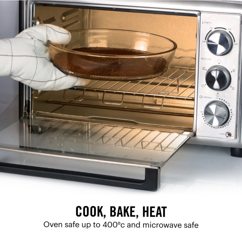 Cosmo Oval Glass Baking Dish, 700ml - Image 4