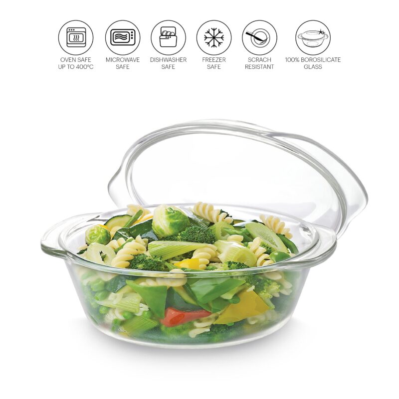 Angelica Round Casserole With Lid, 1500ml - Image 3