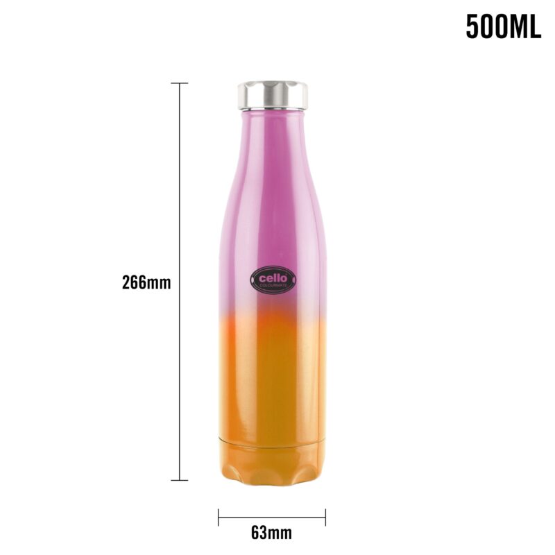 Colourmate Flask, Vacusteel Water Bottle, 500ml - Image 13