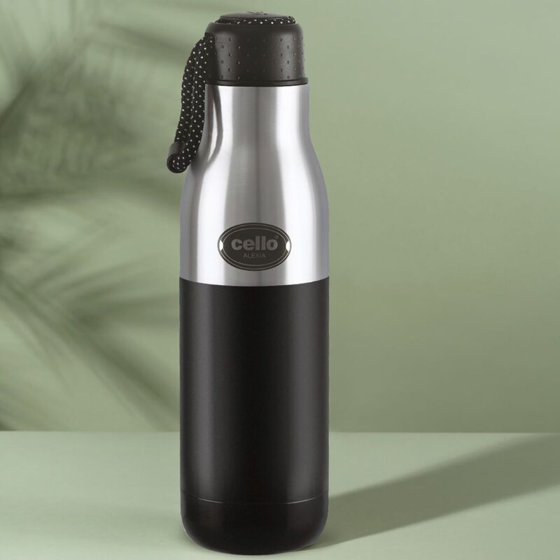Black|Alexia Flask, Vacusteel Water Bottle / 800ml