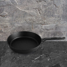 Black|Ironica Pre-Seasoned Cast Iron Fry Pan / 22cm