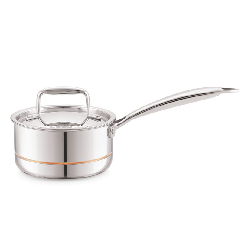 5-Ply Stainless Steel Sauce Pan with Lid - Image 6