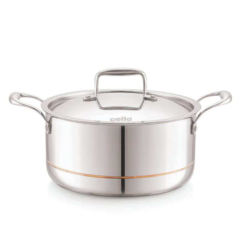 5-Ply Stainless Steel Casserole with Lid - Image 6