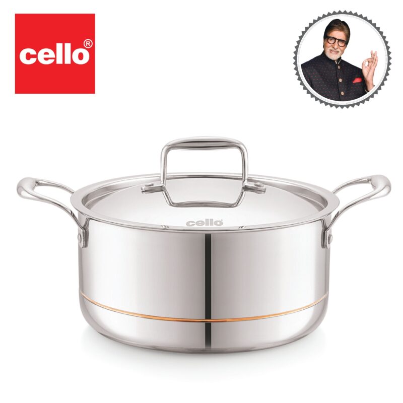 5-Ply Stainless Steel Casserole with Lid - Image 22