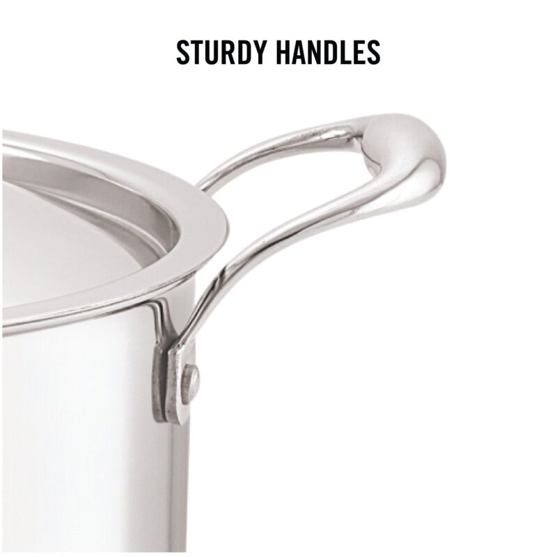 5-Ply Stainless Steel Casserole with Lid - Image 17