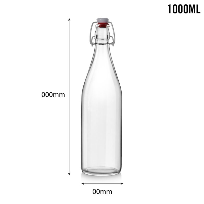 Aquaria Glass Water Bottle, 1000ml - Image 49