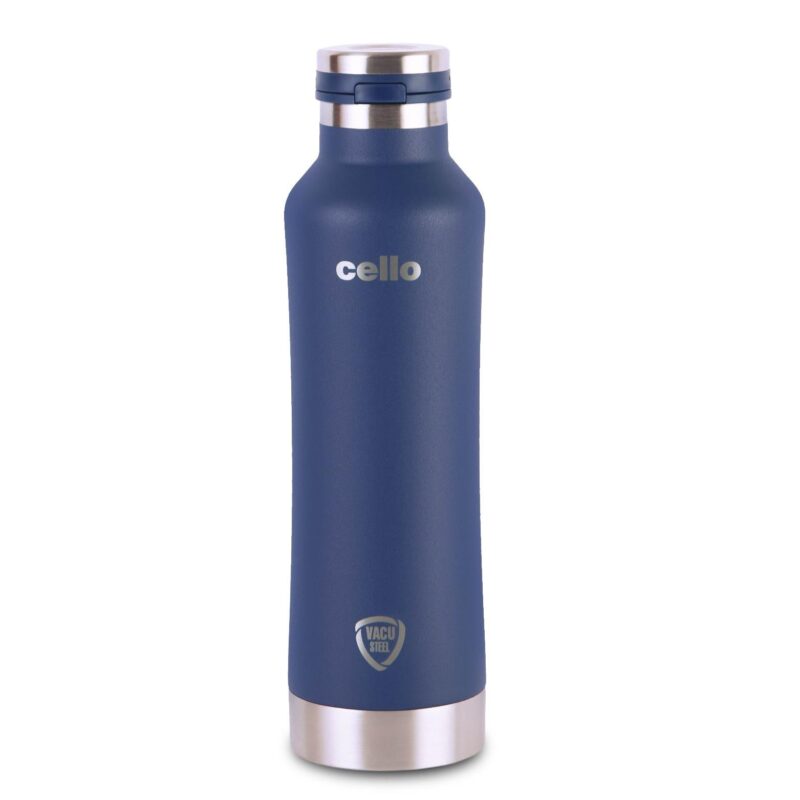 Blue|Duro One Touch Flask, Vacusteel Water Bottle 800ml / 800ml