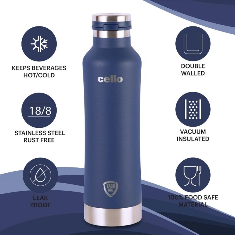 Duro One Touch Flask, Vacusteel Water Bottle 800ml - Image 5