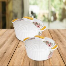White|Sonet Insulated Casserole, Set of 2 / 1000ml
