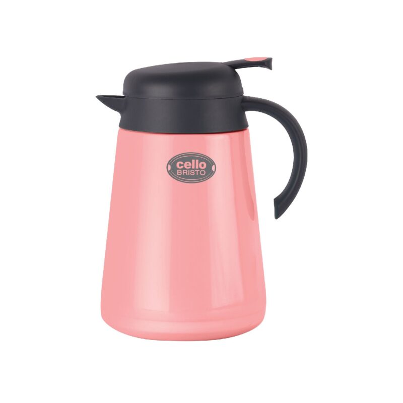 Pink|Bristo Double Walled Vacuum Insulated Carafe, 1250ml / 1250ml