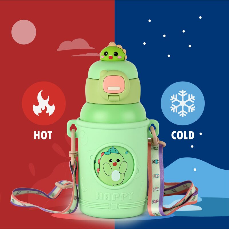 Babybop Hot & Cold Stainless Steel Kids Water Bottle, 500ml - Image 16