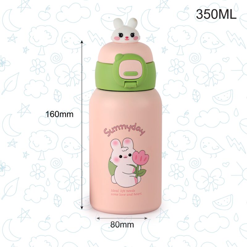 Babybop Hot & Cold Stainless Steel Kids Water Bottle, 500ml - Image 27