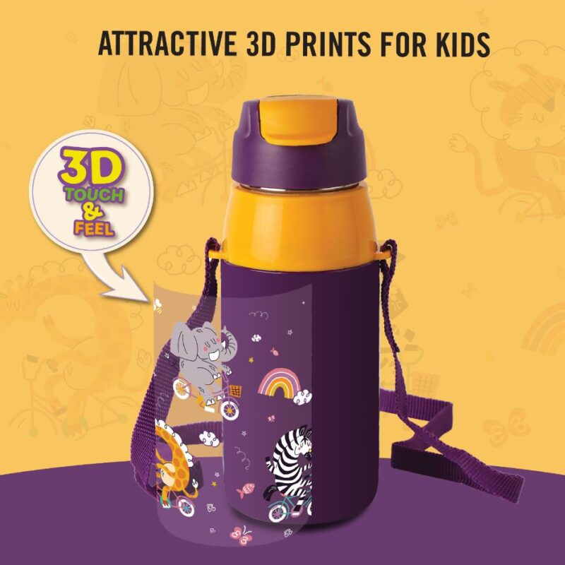 Era 3D Design Insulated Kids Water Bottle, 400ml - Image 39