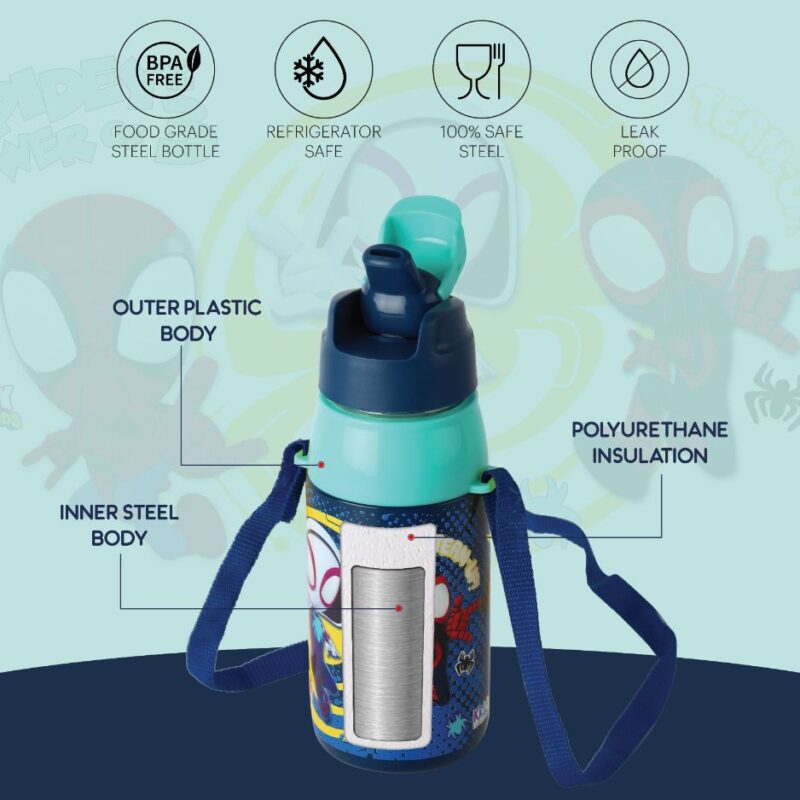 Era 3D Design Insulated Kids Water Bottle, 400ml - Image 13
