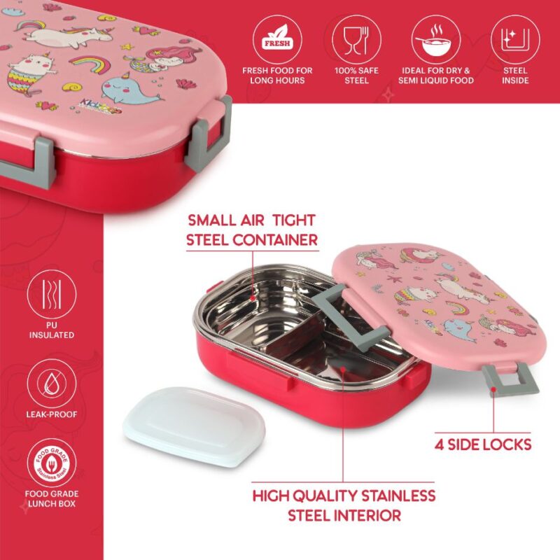 Apollo 3D Design Insulated Kids Lunch Box, 700ml - Image 37