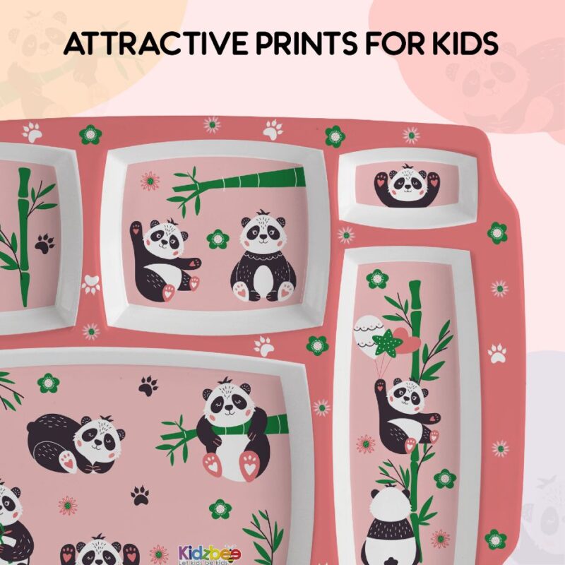 Bamboo Buddies Kids Melamine Meal, Set of 3 - Image 6