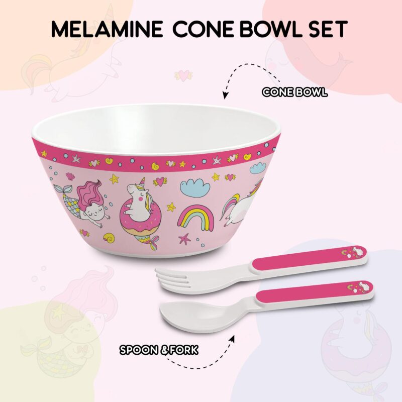 Cone Kids Melamine Bowl, Set of 3 - Image 15