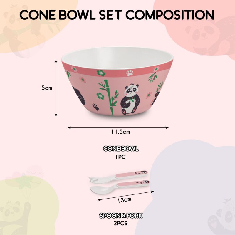 Cone Kids Melamine Bowl, Set of 3 - Image 6