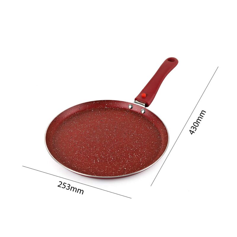 Cookwell Induction Base Granite Dosa Tawa with Detachable Handle - Image 5