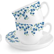 Regular|Royale Blooming Garden 6 Pieces Costa Cup & Saucer / 6 Pieces