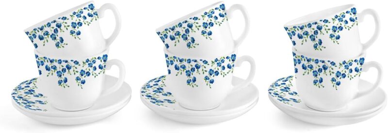 Regular|Royale Blooming Garden 6 Pieces Costa Cup & Saucer / 6 Pieces