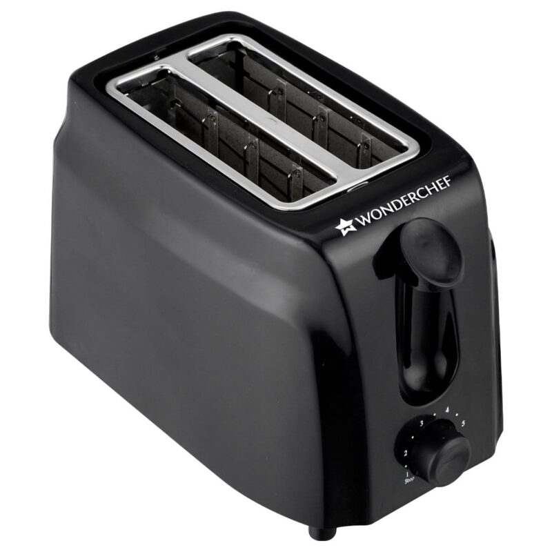Acura Plus Pop Up Slice Toaster, 750W, 7 Browning Controls, Removable Crumb Tray, 2 Years Warranty, Black - Image 10