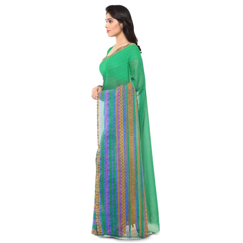 Anand Sarees Women's Georgette Saree With Blouse Piece (1164_4_green_free Size_green) - Image 6