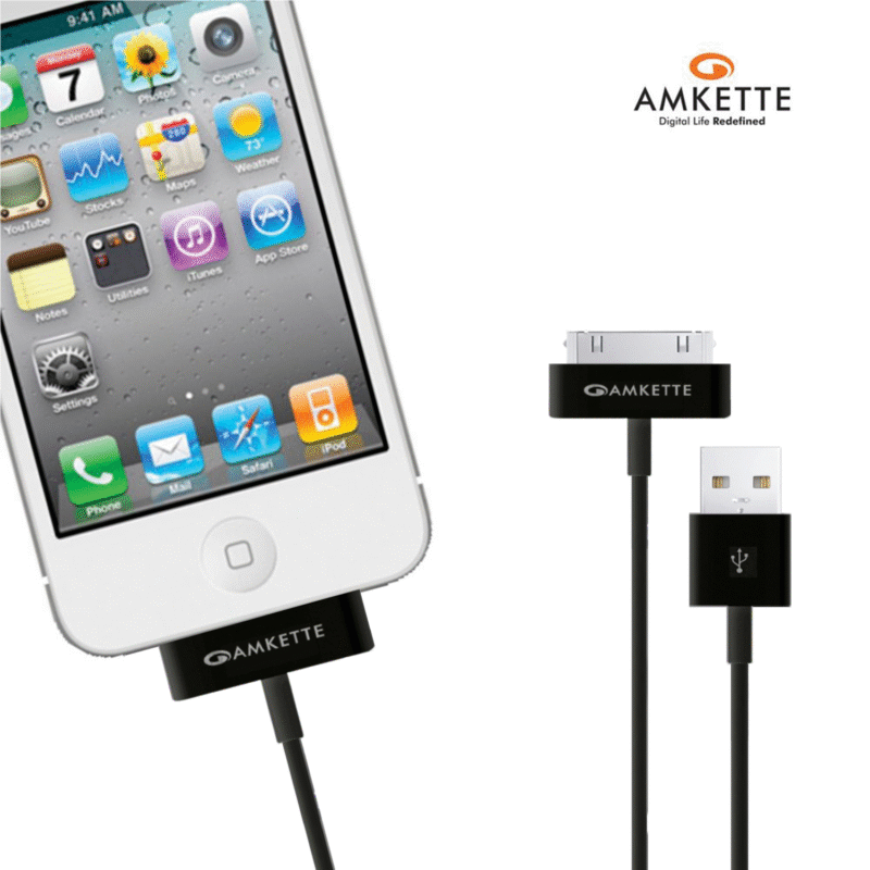 30 Pin iPhone/iPad Flat USB Cable (1.5m)