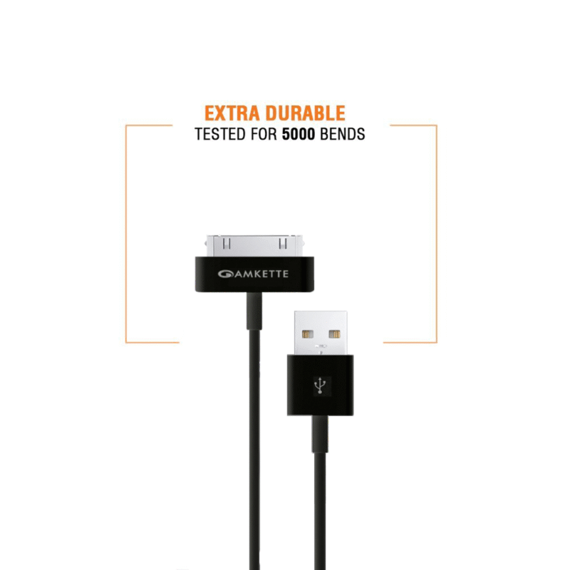 30 Pin iPhone/iPad Flat USB Cable (1.5m) - Image 5