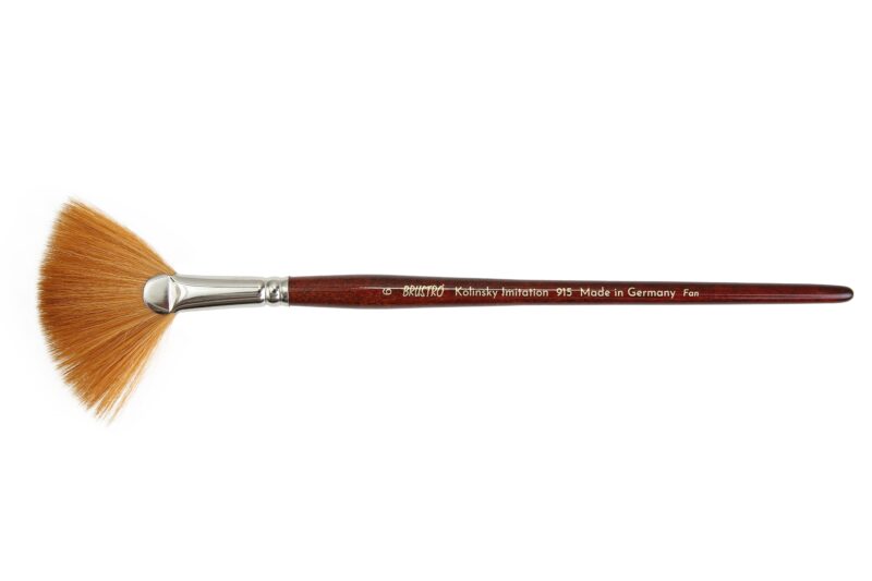 Brustro Kolinsky Imitation Watercolour Fan Brush Size 6