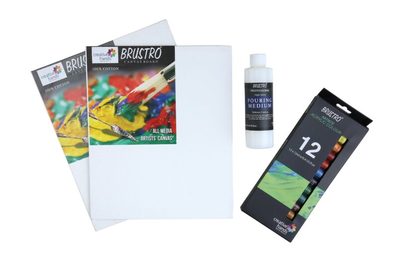 Brustro Pouring Medium Fluid Art Kit - Image 2