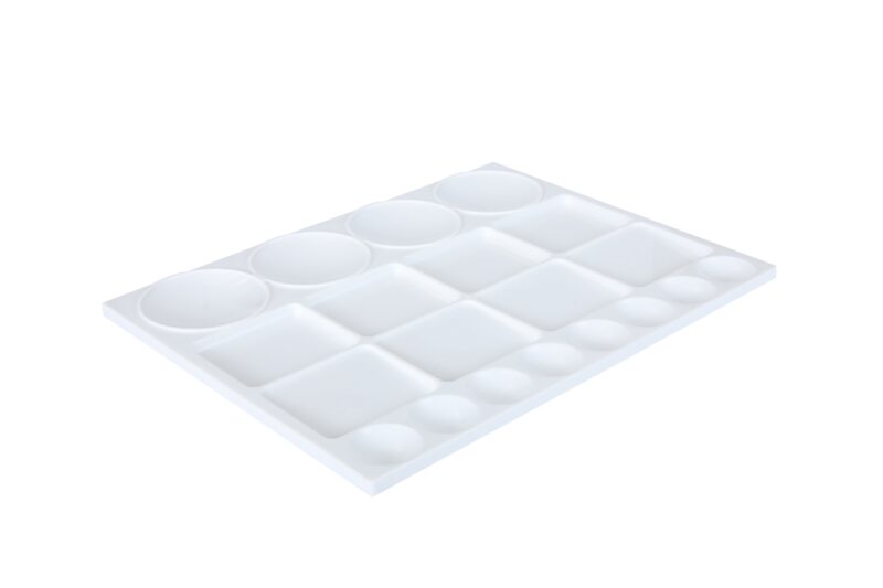 Brustro Rectangle 20 Well Plastic Palette 32.5X25CM