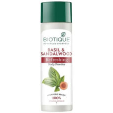Biotique Bio Basil and Sandalwood Refreshing Body Powder - 150 gms